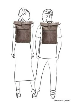 Hide & Stitches Paint Rock Rolltop Rugzak 13.3" Taupe -Tassen en Pasjes 18200016 3