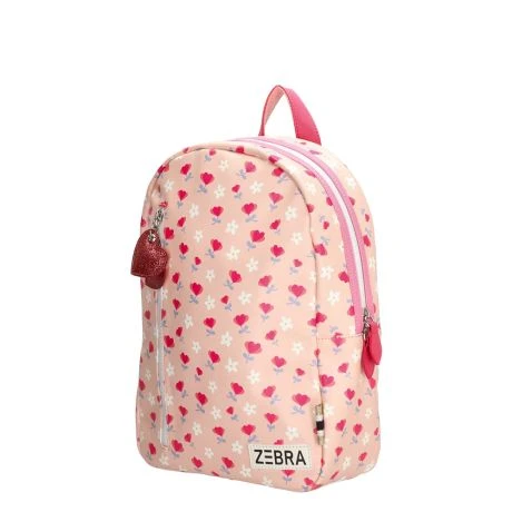 Zebra Girls Rugzak M Flowers Pink 2 Zebra Girls Rugzak M Flowers Pink - Afbeelding 2