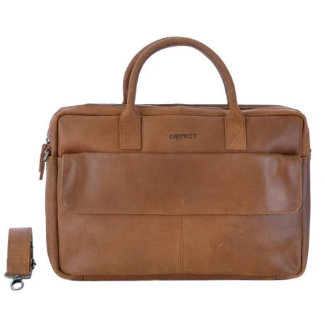 DSTRCT Special Laptopbag 2-vaks 17" Cognac 1 DSTRCT Special Laptopbag 2-vaks 17" Cognac