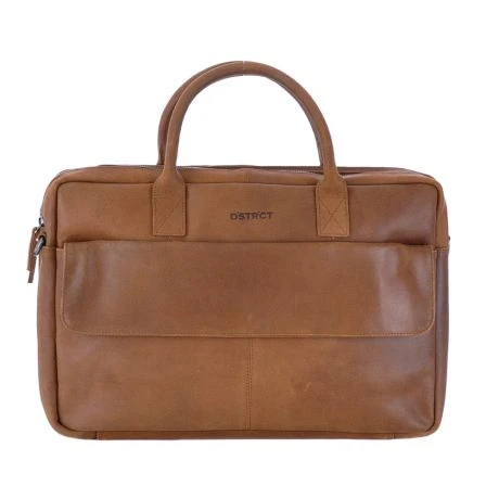 DSTRCT Special Laptopbag 2-vaks 17" Cognac 2 DSTRCT Special Laptopbag 2-vaks 17" Cognac - Afbeelding 2