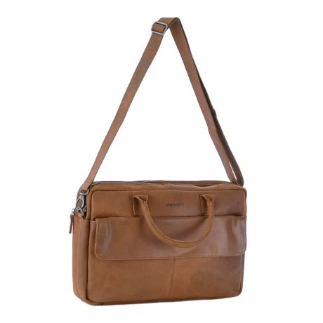 DSTRCT Special Laptopbag 2-vaks 17" Cognac 6 DSTRCT Special Laptopbag 2-vaks 17" Cognac - Afbeelding 6