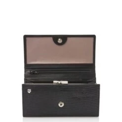 Castelijn & Beerens Donna Dames Portemonnee Overslag 6 Pasjes RFID Zwart -Tassen en Pasjes 452402 zw d