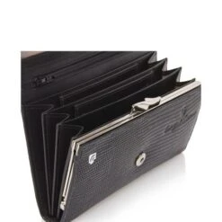 Castelijn & Beerens Donna Dames Portemonnee Overslag 6 Pasjes RFID Zwart -Tassen en Pasjes 452402 zw f