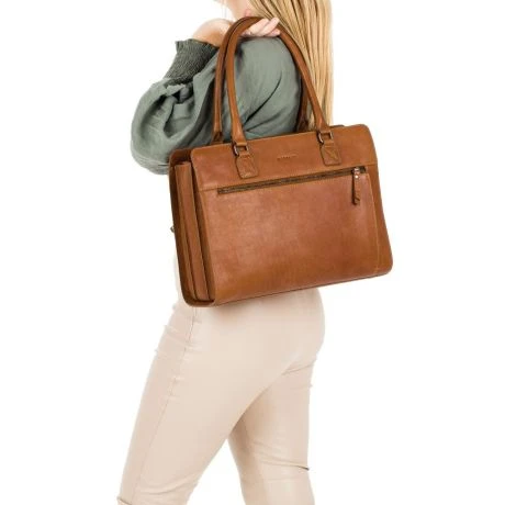 Burkely Antique Avery Handbag M 14" Cognac 6 Burkely Antique Avery Handbag M 14" Cognac - Afbeelding 6