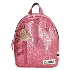 Zebra Girls Rugzak S Zebra Pink Metallic Leopard