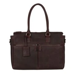 Burkely Antique Avery Dames Laptoptas 2-Zip 15.6" Brown