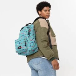 Eastpak Padded Pak'r Rugzak Nostalgia Aqua -Tassen en Pasjes ek000620 9a5 alt001 uc216872 mhigh