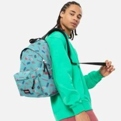 Eastpak Padded Pak'r Rugzak Nostalgia Aqua -Tassen en Pasjes ek000620 9a5 alt004 uc216814 mhigh