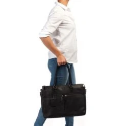 Burkely Antique Avery Dames Laptoptas 2-Zip 15.6" Black -Tassen en Pasjes f517033f2f410ac0fa08af4cbd6a8bb999c4eeb3 2