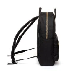 Lefrik Gold Classic Backpack Black -Tassen en Pasjes gold classic black lateral