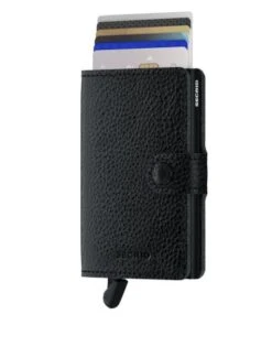 Tassen en Pasjes -Tassen en Pasjes miniwallet vegetable tanned black black