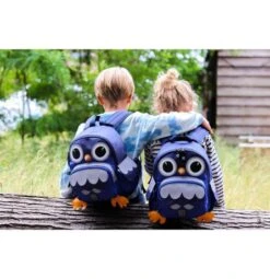 Pick & Pack Rugzak S Owl Shape Blue Melange -Tassen en Pasjes pp1504 21 2