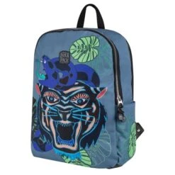 Pick & Pack Rugzak L Dangerous Cat Jeans Blue -Tassen en Pasjes pp20193 08 frontside 2000x 1