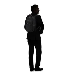 Samsonite Pro-DLX 6 Laptop Backpack 14.1" Black -Tassen en Pasjes prod col 147139 1041 with silhouette