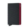 Secrid Slim Wallet Portemonnee Cubic Black / Red