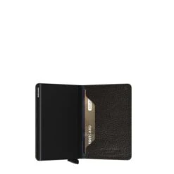Secrid Slim Wallet Portemonnee Veg Black / Black -Tassen en Pasjes secrid s veg black semi open 3