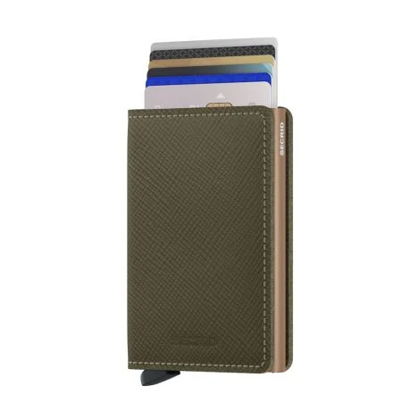 Secrid Slim Wallet Portemonnee Saffiano Olive 2 Secrid Slim Wallet Portemonnee Saffiano Olive - Afbeelding 2