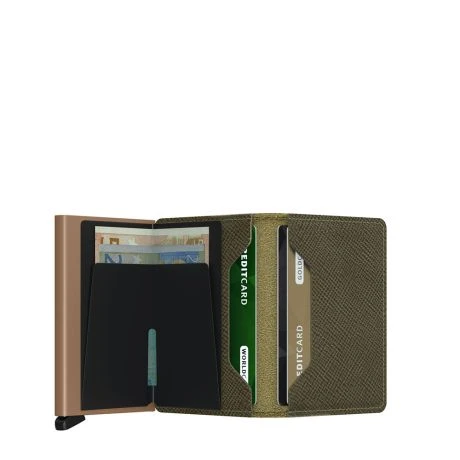 Secrid Slim Wallet Portemonnee Saffiano Olive 5 Secrid Slim Wallet Portemonnee Saffiano Olive - Afbeelding 5