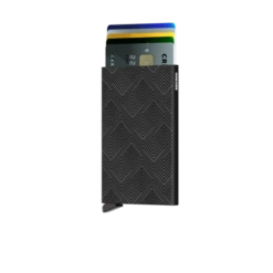 Secrid Cardprotector Kaarthouder Laser Structure Black -Tassen en Pasjes secrid cla structure black front cards