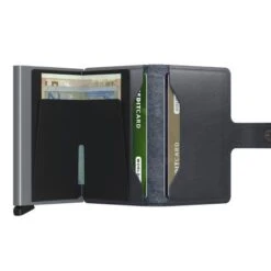 Secrid Slim Wallet Portemonnee Original Grey -Tassen en Pasjes secrid miniwallet original grey open 1