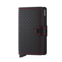 Secrid Mini Wallet Portemonnee Perforated Black-Red