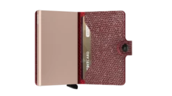 Secrid Mini Wallet Portemonnee Sparkle Red -Tassen en Pasjes secrid miniwallet sparkle red semi open