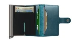 Secrid Premium Mini Wallet Portemonnee Dusk Teal -Tassen en Pasjes secrid premium miniwallet dusk teal open