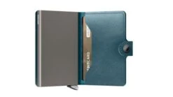 Secrid Premium Mini Wallet Portemonnee Dusk Teal -Tassen en Pasjes secrid premium miniwallet dusk teal semi open