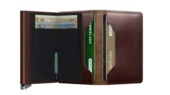 Secrid Premium Slim Wallet Portemonnee Dusk Dark Brown -Tassen en Pasjes secrid premium slimwallet dusk dark brown open
