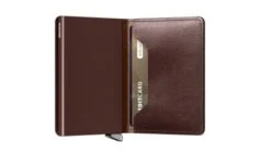 Secrid Premium Slim Wallet Portemonnee Dusk Dark Brown -Tassen en Pasjes secrid premium slimwallet dusk dark brown semi open