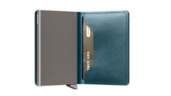 Secrid Premium Slim Wallet Portemonnee Dusk Teal -Tassen en Pasjes secrid premium slimwallet dusk teal semi open
