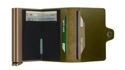 Secrid Premium Twin Wallet Portemonnee Dusk Olive -Tassen en Pasjes secrid premium twinwallet dusk olive open