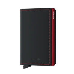 Secrid Slim Wallet Portemonnee Matte Black / Red