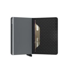 Secrid Slim Wallet Portemonnee Cubic Black-Titanium 8 Secrid Slim Wallet Portemonnee Cubic Black-Titanium -Tassen en Pasjes secrid slimwallet cubic black titanium semi open 1