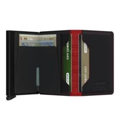 Secrid Slim Wallet Portemonnee Fuel Black-Red -Tassen en Pasjes secrid slimwallet fuel black red open