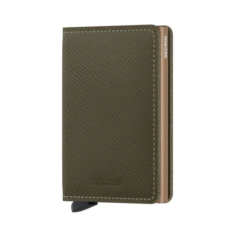 Secrid Slim Wallet Portemonnee Saffiano Olive 1 Secrid Slim Wallet Portemonnee Saffiano Olive