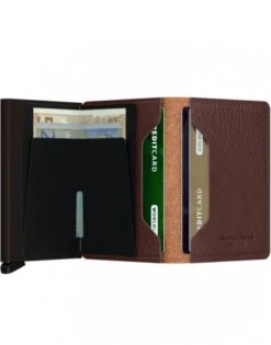 Secrid Slim Wallet Portemonnee Veg Espresso / Brown -Tassen en Pasjes slimwallet vegetable tanned espresso brown 2