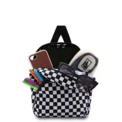 Vans Wm Got This Mini Backpack Black White -Tassen en Pasjes vans mini black white2
